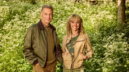 Springwatch presenters Chris Packham and Michaela Strachan